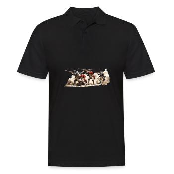 Linieninfanterie napoleonische Soldaten Grenadier - Männer Poloshirt - Schwarz - Vorne - Kai (181cm)