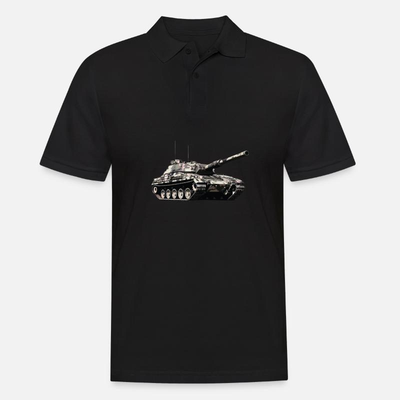 Panzerhaubitze Panzer T Soldaten 1942 Kampfpanzer - Männer Poloshirt - Schwarz