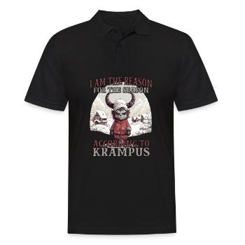 Krampus T Bad Santa Claus Kramperl Krampus - Men's Polo Shirt - black - Front - Kai (181cm)
