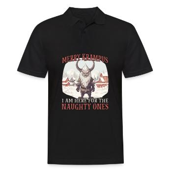 Kawaii Krampus T Costume de Père Noël méchant - Polo Homme - noir - Devant - Kai (181cm)