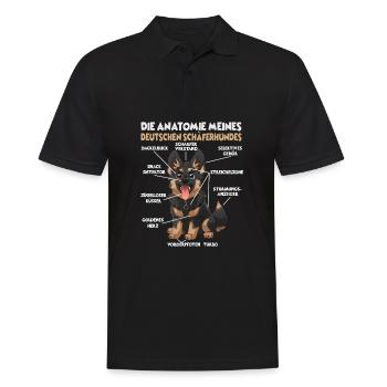 Allemand Boxer Dog Walk T Dog Lover Chiens Boxer - Polo Homme - noir - Devant - Kai (181cm)