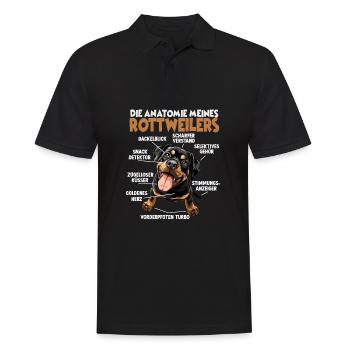 Drôle de Rottweiler T pour les promenades de chiens des propriétaires de chiens - Polo Homme - noir - Devant - Kai (181cm)