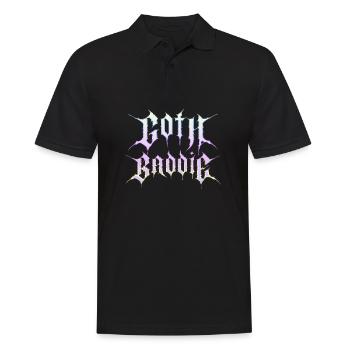 Goth Baddie! Goth Girl Gothic Aesthetic - Men's Polo Shirt - black - Front - Kai (181cm)