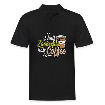 Cadeau holiker de café semi-café - Polo Homme - noir - Devant - Kai (181cm)