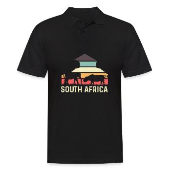 Afrique du Sud Rhino Afro Cadeau - Polo Homme - noir - Devant - Kai (181cm)