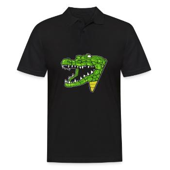 Krokodilpunk Zookeeper Geschenk - Männer Poloshirt - Schwarz - Vorne - Kai (181cm)