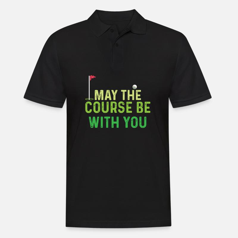 Kurs mit dir. Athlet Gift - Männer Poloshirt - Schwarz
