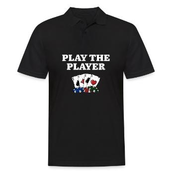 Jouez au joueur Casino Gambler Gambling Bettor - Polo Homme - noir - Devant - Kai (181cm)