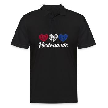 Pays-Bas Pays-Bas - Polo Homme - noir - Devant - Kai (181cm)