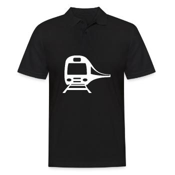 Train Railway Railway Trains Train drivers - Men's Polo Shirt - black - Front - Kai (181cm)