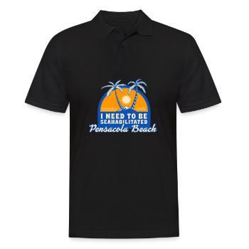 J’ai besoin d’être séahabilité Pensacola Beach - Polo Homme - noir - Devant - Kai (181cm)