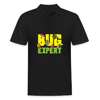 Bug expert. Entomologist Poison - Men's Polo Shirt - black - Front - Kai (181cm)