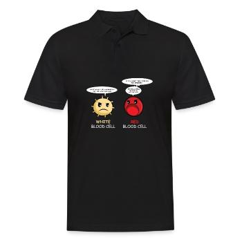 essen Erdnüsse Erdnuss-Liebhaber Geschenk - Männer Poloshirt - Schwarz - Vorne - Kai (181cm)