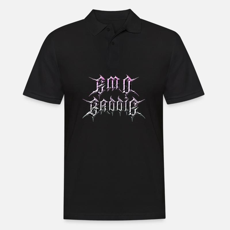 Emo Baddie ! Esthétique Emo Goth - Polo Homme - noir