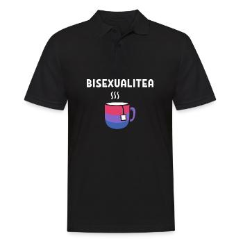 Bisexualitea. Bisexuell Gift - Männer Poloshirt - Schwarz - Vorne - Kai (181cm)