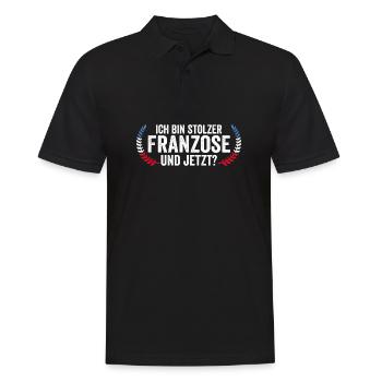 Français Français France - Polo Homme - noir - Devant - Kai (181cm)