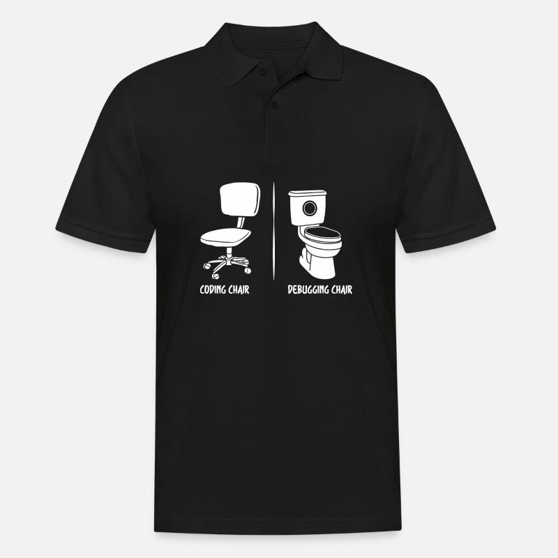 Debugging-Stuhl lustige Programmierer Geschenk - Männer Poloshirt - Schwarz