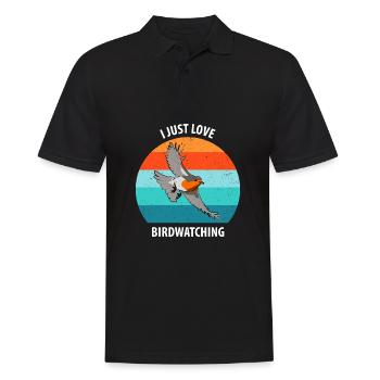 Bird Watching Bird Watching Birding Bird - Men's Polo Shirt - black - Front - Kai (181cm)