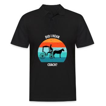 Calèche de cocher Calèche tirée par des chevaux Calèche - Polo Homme - noir - Devant - Kai (181cm)