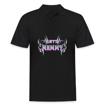 Maman gothique ! Esthétique gothique Croix Y2K - Polo Homme - noir - Devant - Kai (181cm)