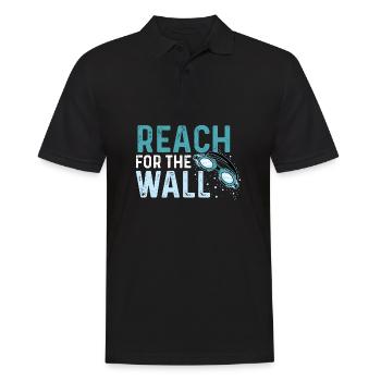 Die Wand erreichen Turner Gift - Männer Poloshirt - Schwarz - Vorne - Kai (181cm)