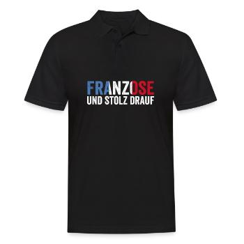 Français Français France - Polo Homme - noir - Devant - Kai (181cm)