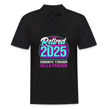 Pension 2025 Retirement 2025 Pensioner Pensioner Pensioner - Men's Polo Shirt - black - Front - Kai (181cm)