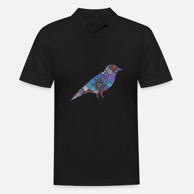 Bird Bird - Männer Poloshirt - Schwarz