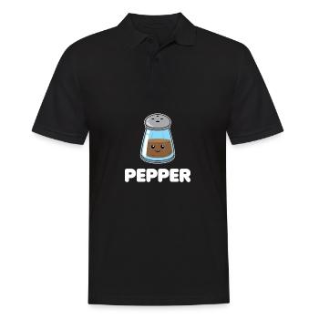 Halloween Pepper Funny Matching Couple Gift Partie 2 - Polo Homme - noir - Devant - Kai (181cm)