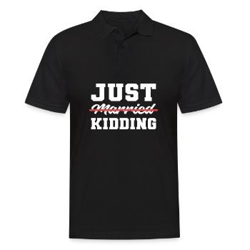 Scherzhaft Komiker Geschenk - Männer Poloshirt - Schwarz - Vorne - Kai (181cm)