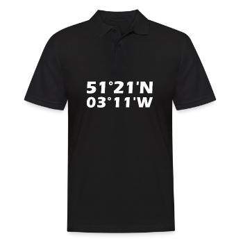 Cardiff Coordinates - Men's Polo Shirt - black - Front - Kai (181cm)