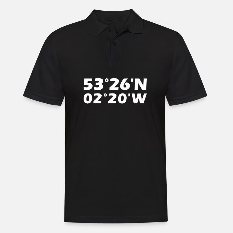Coordonnées de vente - Polo Homme - noir