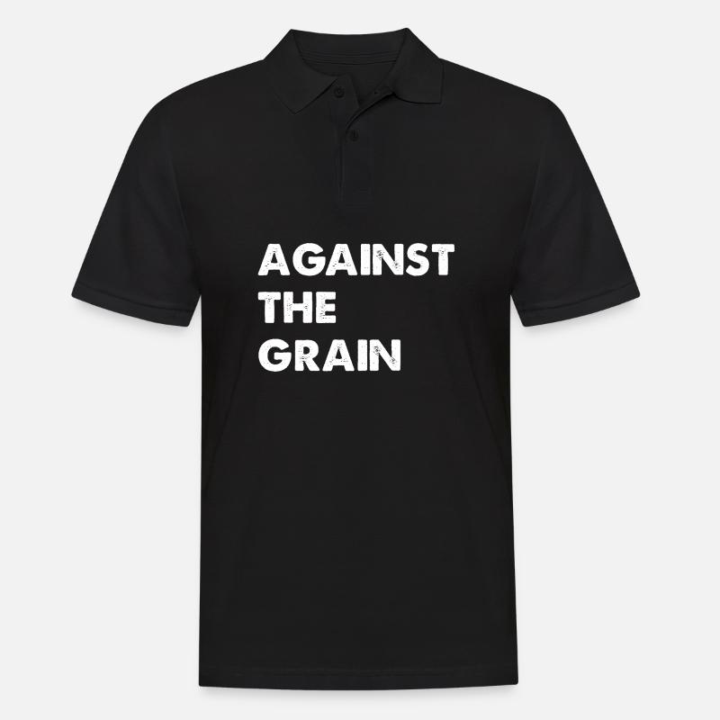 Against the grain - Polo Homme - noir
