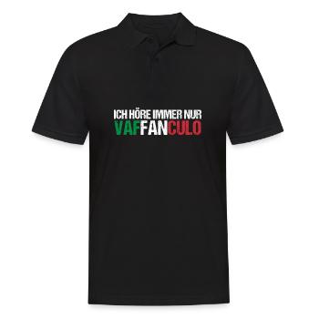 Italy Italian Vaffanculo - Men's Polo Shirt - black - Front - Kai (181cm)