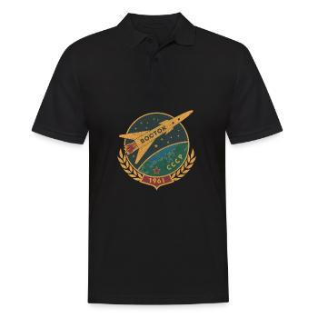 Vostok Gagarin Sputnik Weltraum Russland Astronaut - Männer Poloshirt - Schwarz - Vorne - Kai (181cm)