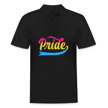 LGBT Rainbow Gay Pride Homo Lesbienne Gay - Polo Homme - noir - Devant - Kai (181cm)