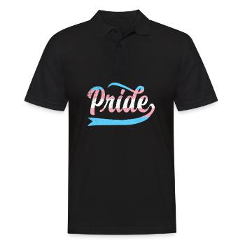 LGBT Rainbow Gay Pride Homo Lesbienne Gay - Polo Homme - noir - Devant - Kai (181cm)