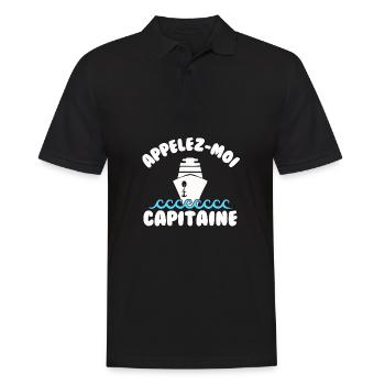 Appelez moi capitaine - Polo Homme - noir - Devant - Kai (181cm)