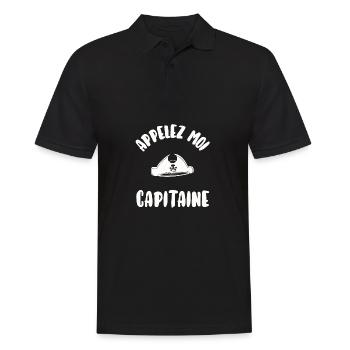Appelez moi capitaine - Polo Homme - noir - Devant - Kai (181cm)