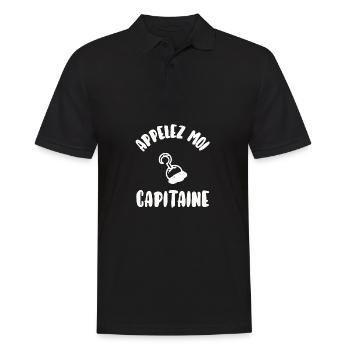 Appelez moi capitaine - Polo Homme - noir - Devant - Kai (181cm)
