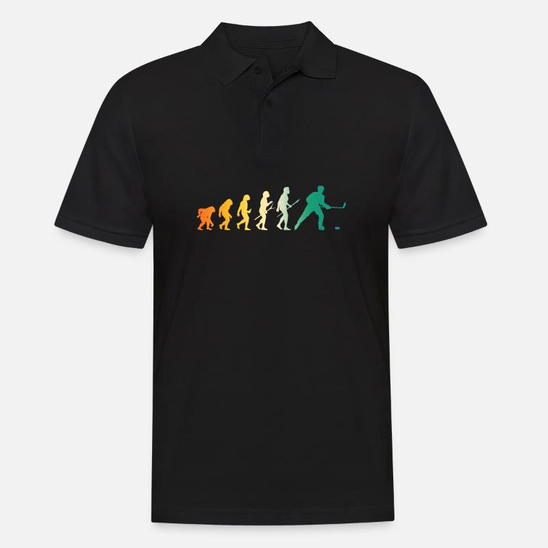 Eishockeyspieler Evolution Eishockey - Männer Poloshirt - Schwarz
