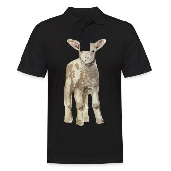 Mouton bébé - Polo Homme - noir - Devant - Kai (181cm)