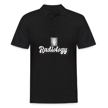 Radiology Squad Rad Tech Radiographer Technician - Men's Polo Shirt - black - Front - Kai (181cm)