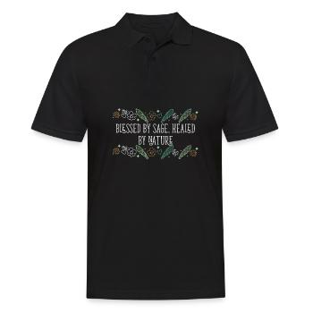 Par la sauge guérie par la nature Bâtons de purification - Polo Homme - noir - Devant - Kai (181cm)