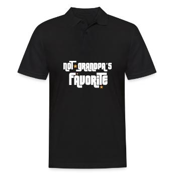 Pas le petit-enfant préféré de grand-père petit-enfant - Polo Homme - noir - Devant - Kai (181cm)