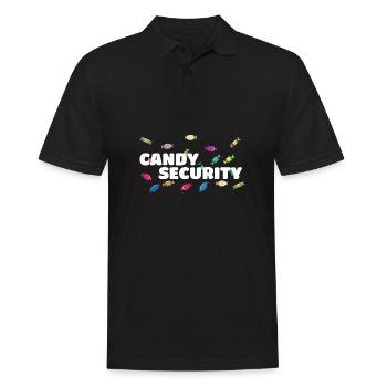 Candy Security Mom Dad Matching Birthday Costume - Männer Poloshirt - Schwarz - Vorne - Kai (181cm)