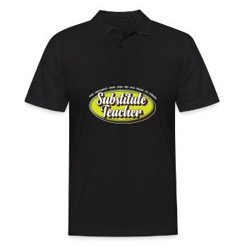 Teacher Assistant Substitute Teacher School - Männer Poloshirt - Schwarz - Vorne - Kai (181cm)