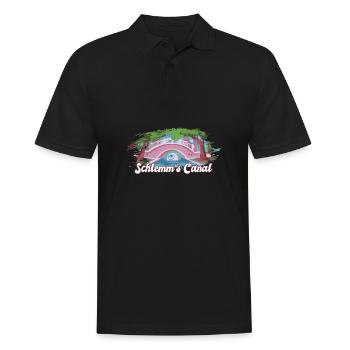 Funny Optometrist Quote Schlemm's Canal Eyeball - Men's Polo Shirt - black - Front - Kai (181cm)