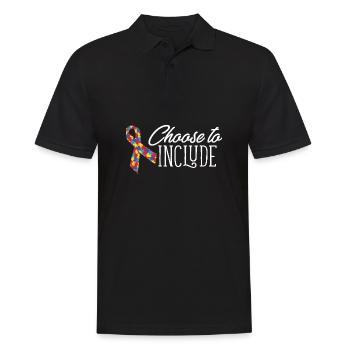 Un enseignant accéléré choisit d’inclure un thérapeute ABA - Polo Homme - noir - Devant - Kai (181cm)