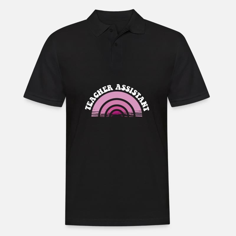 Substitute Teacher Teacher Assistant School - Männer Poloshirt - Schwarz